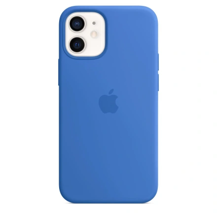 Чехол Apple iPhone 12 mini Silicone Case with MagSafe - Capri Blue (MJYU3)